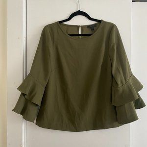 J.Crew Top with Flared Sleeves